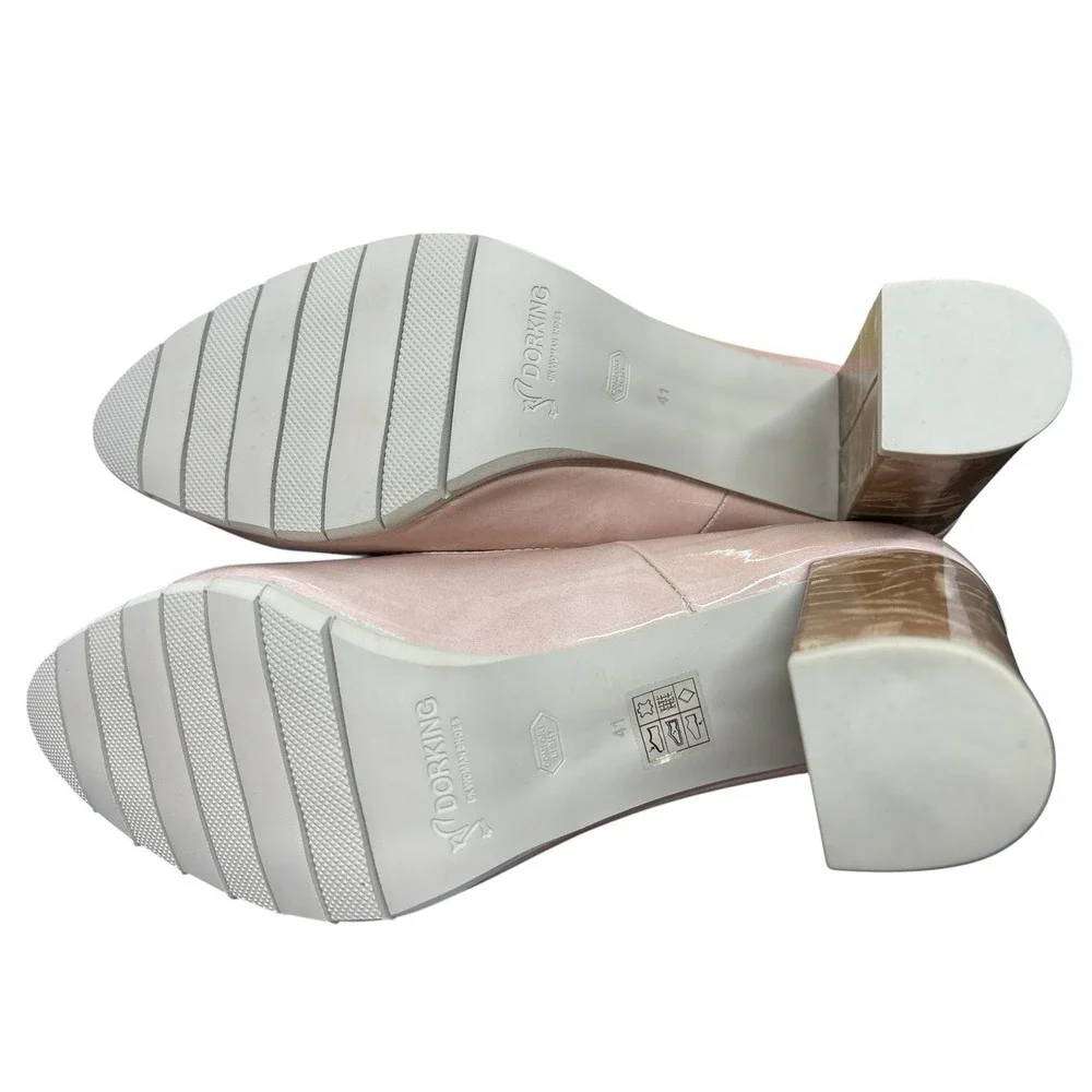 Dorking by Fluchos Tian D8737 Kafir Nude‎ Blush Heels EU 41 US 10.5–11 NEW Spain